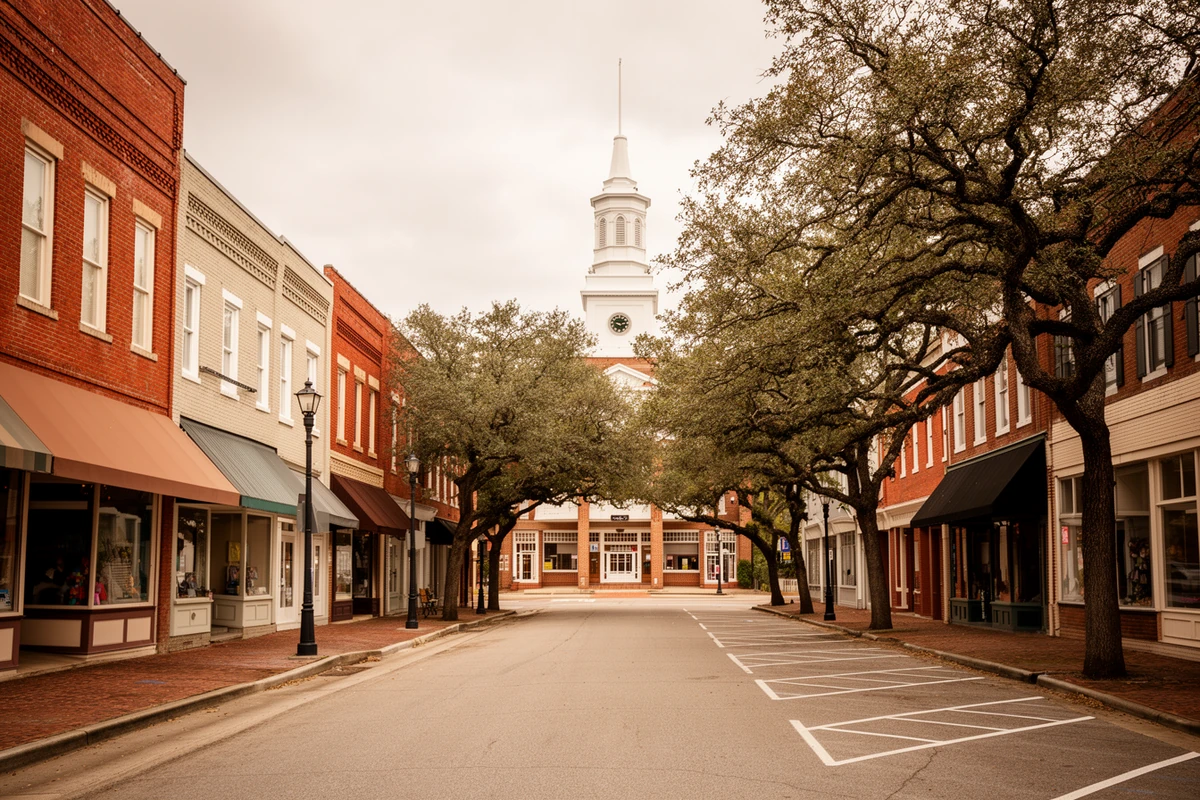 King Street in Windsor's historic downtown, Bertie County, North Carolina